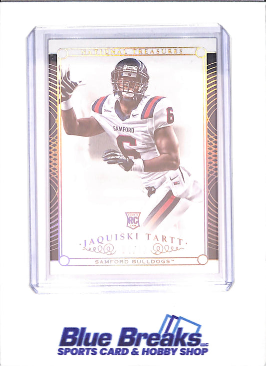 2015 Panini National Treasures - Jasquiski Tartt - RC - 4/10 - Samford Bulldogs - Football - #175 - drop