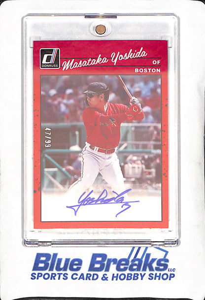 2023 Panini Donruss  - Masataka Yoshida - Boston Red Sox - Autograph - 47/99 - Baseball - #90S-MY