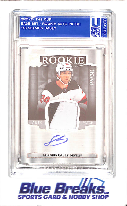 2024-25 The Cup - Seamus Casey - Base Set Rookie Auto Patch Encased - 155/249 - New Jersey Devils - Hockey - #153 - drop