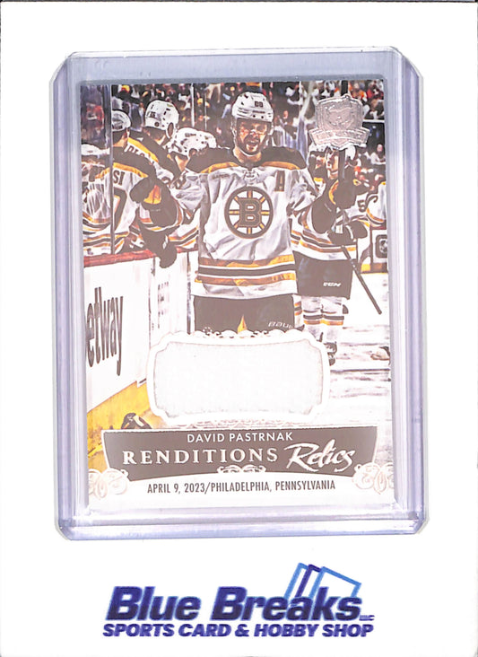 2024-25 The Cup - David Pastrnak - Renditions Relics - Boston Bruins - Hockey - #RR-DP - drop