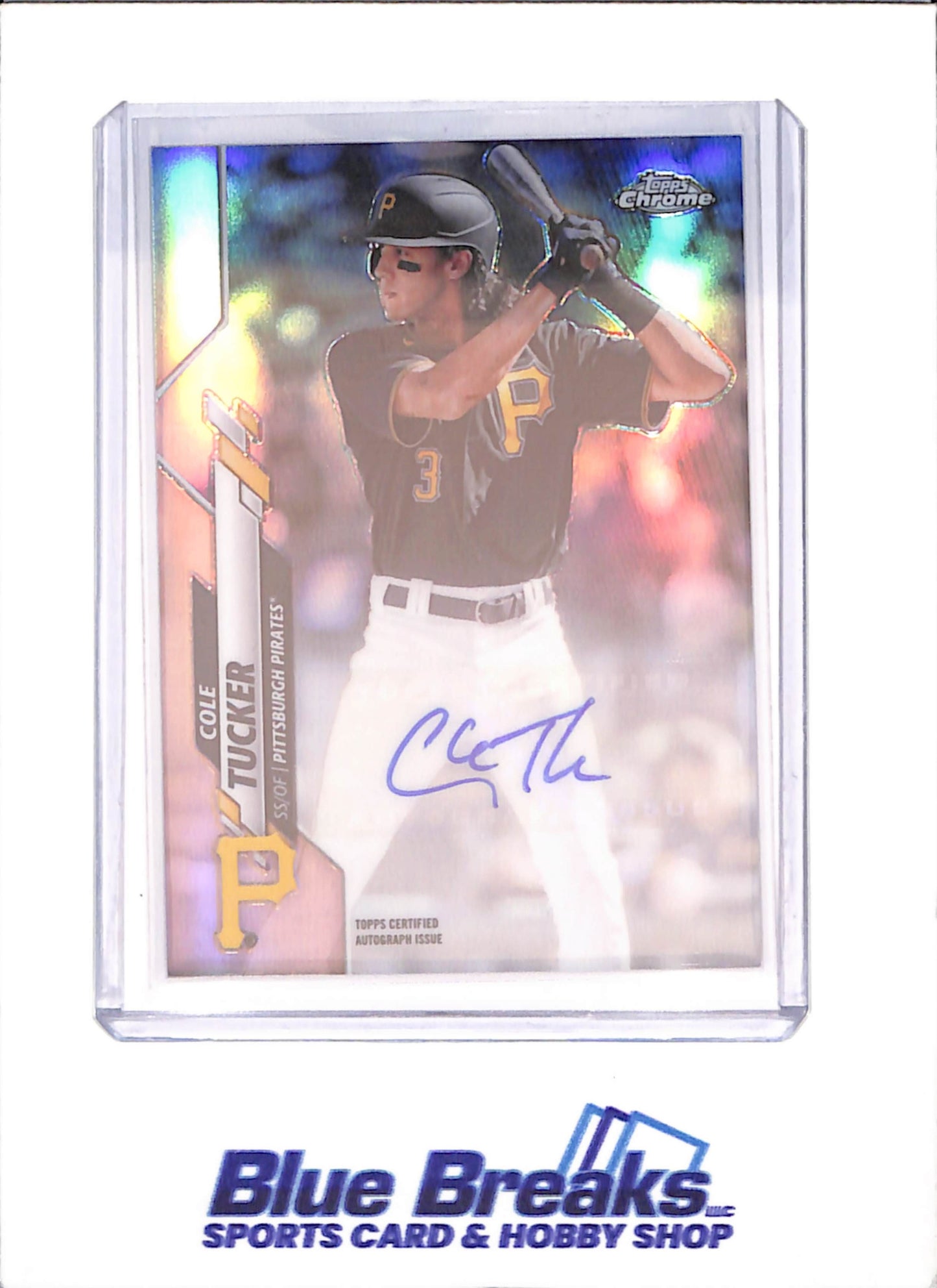 2020 Topps Chrome - Cole Tucker - Autograph - Pittsburgh Pirates - Baseball - #USA-CT - drop