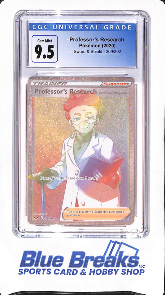 2020 Pokemon - Professor's Research - Sword & Shield - CGC Gem Mint 9.5 - #209/202