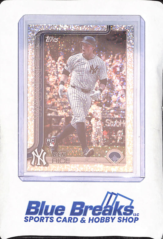 2025 Topps - Ben Rice - Glitter Refractor - RC - New York Yankees - Baseball - #377