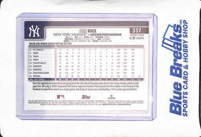 2025 Topps - Ben Rice - Glitter Refractor - RC - New York Yankees - Baseball - #377