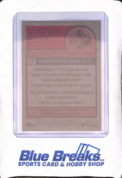 2024 Topps Heritage - Landon Knack - Autograph - Los Angeles Dodgers - Baseball - RC - #ROA-LK