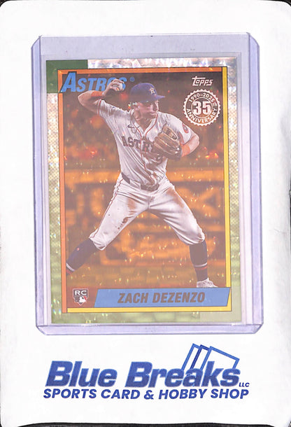 2025 Topps - Zach Dezenzo - Gold Crackle 35th Anniversary - Houston Astros - Baseball - RC - 21/50 - #T90-92