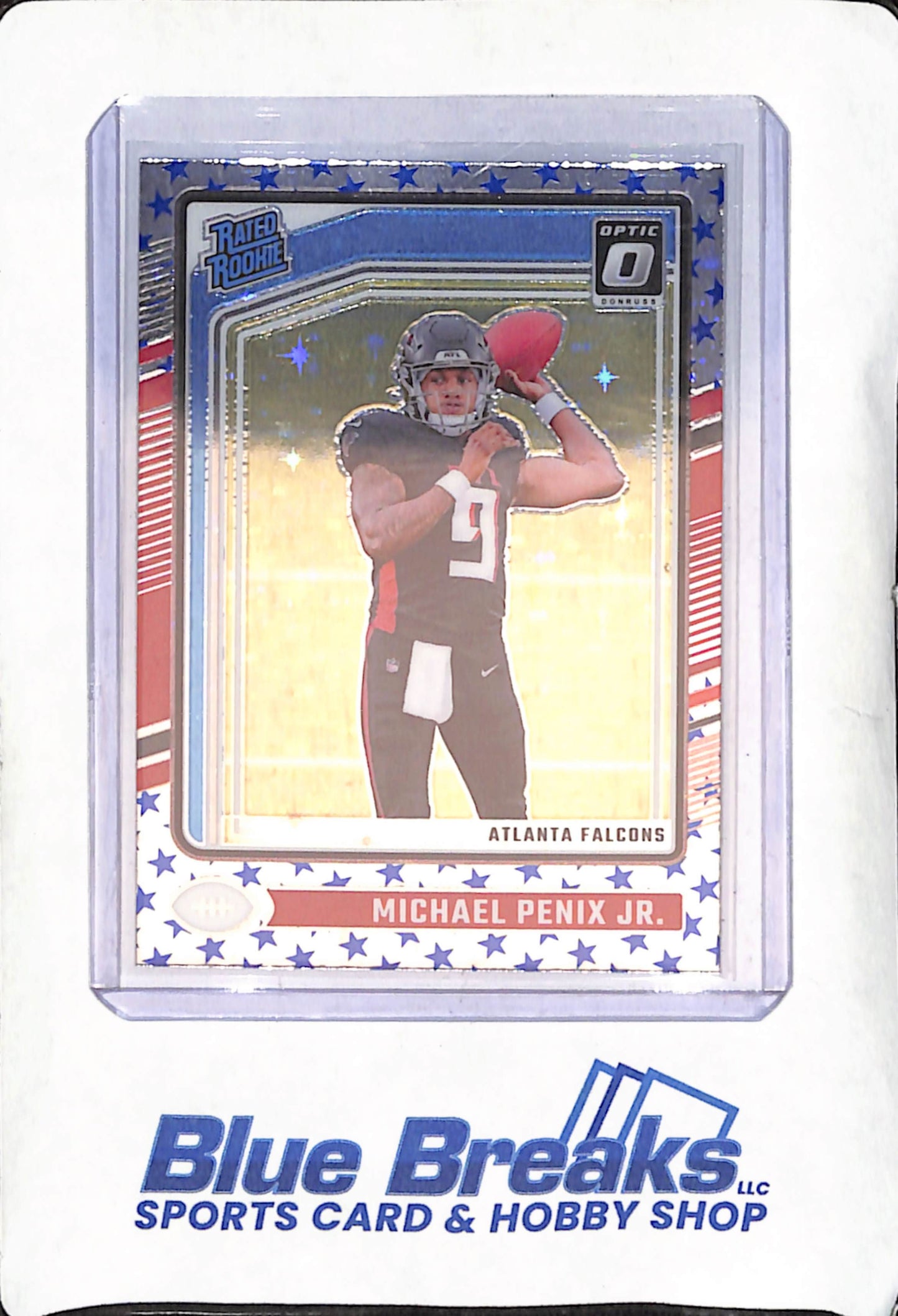 2024 Donruss Optic - Michael Penix Jr - Stars Prizm Rated Rookie - Atlanta Falcons - Football - #279