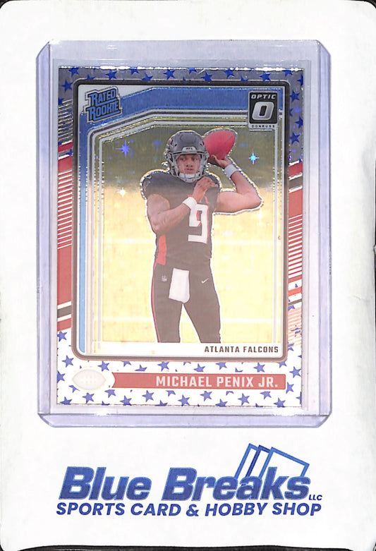 2024 Donruss Optic - Michael Penix Jr - Stars Prizm Rated Rookie - Atlanta Falcons - Football - #279