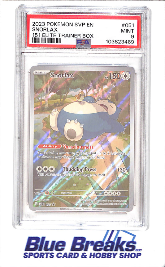 2023 Pokemon - Snorlax - 151 ETB Promo - PSA 9 - 051