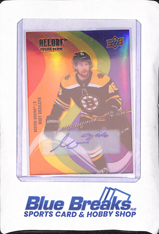 2022-23 Upper Deck Allure - Matt Grzelcyk - Autograph - Boston Bruins - Hockey - #SF-8