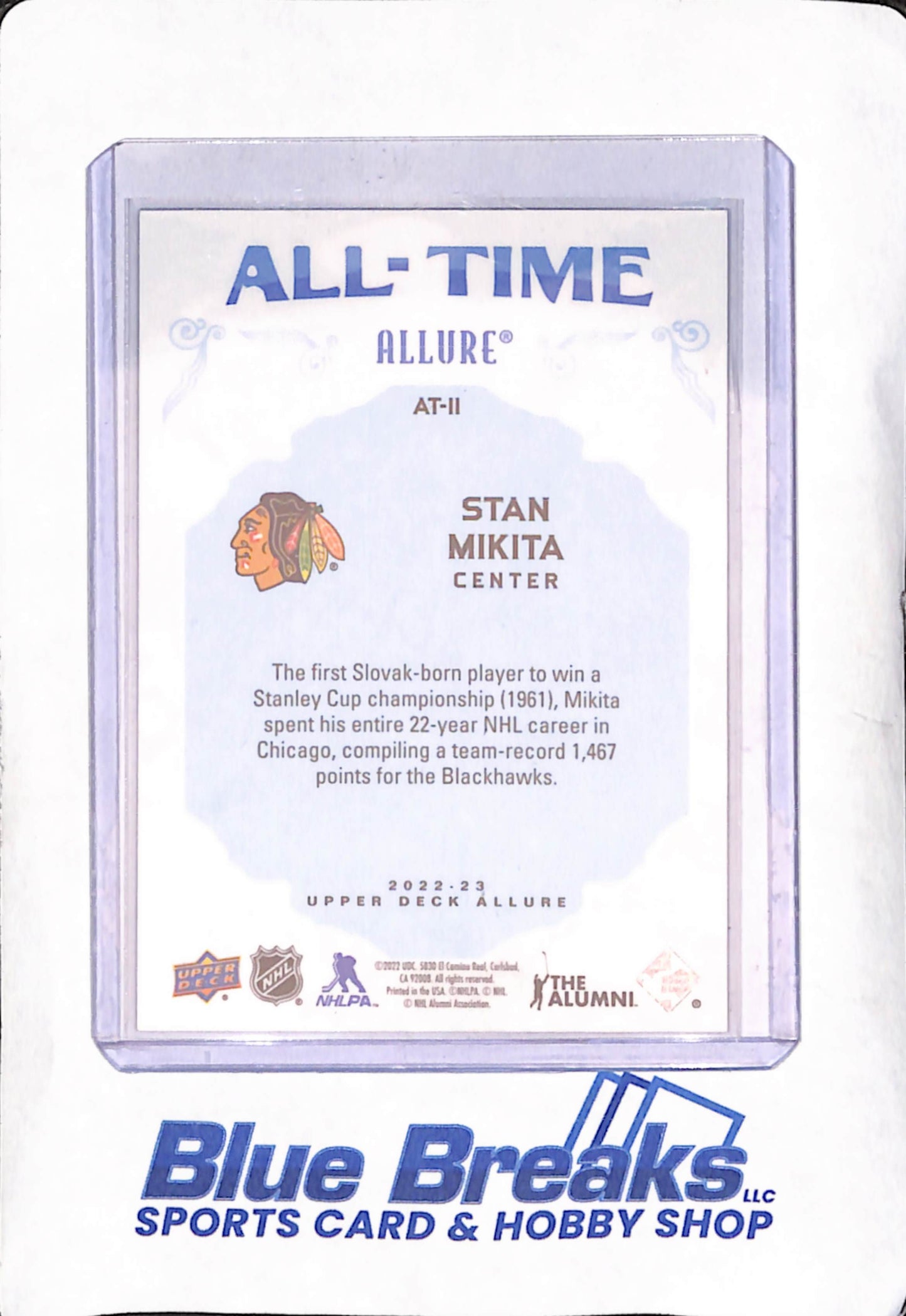 2022-23 Upper Deck Allure - Stan Mikita - All-Time - Chicago Blackhawks - Hockey - #AT-11