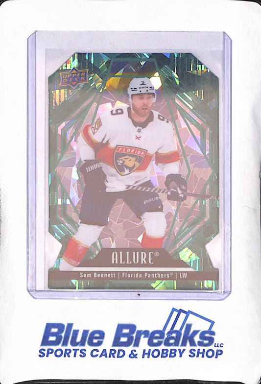 2022-23 Upper Deck Allure - Sam Bennett - Florida Panthers - Green Rainbow Die-cut - 41/99 - Hockey - #63