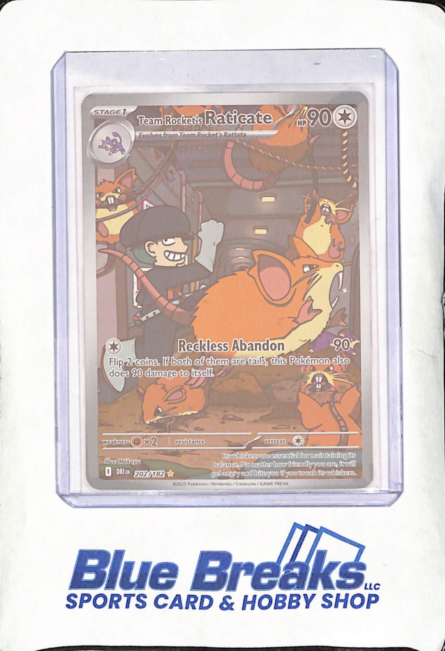 2025 Pokemon - Team Rocket's Raticate - 202/182