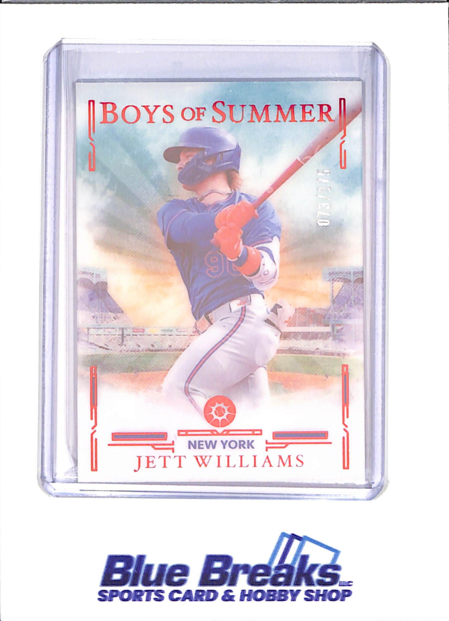 2025 Panini Boys of Summer - Jett Williams - 73/175 - New York Mets - Baseball - #76 - drop