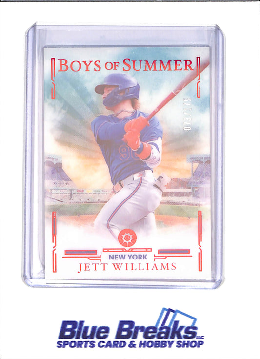 2025 Panini Boys of Summer - Jett Williams - 73/175 - New York Mets - Baseball - #76