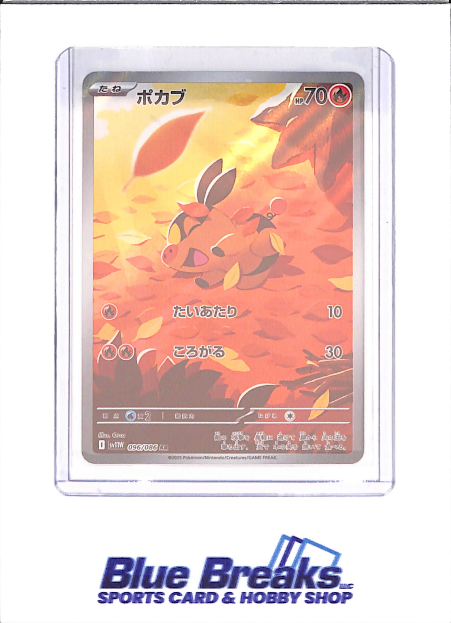 2025 Japanese Pokemon - Tepig - White Flare - 096/086 - Pokemon - Japanese Pokemon - drop