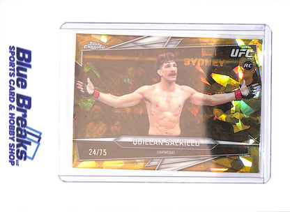 2026 Topps Chrome Sapphire UFC - Quillan Salkilld - 24/75 - RC - UFC - #57 - drop