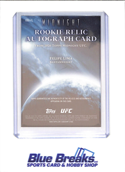 2026 Topps Chrome Midnight - Felipe Lima - Rookie Relic Autograph - UFC - #RRA-FL - drop