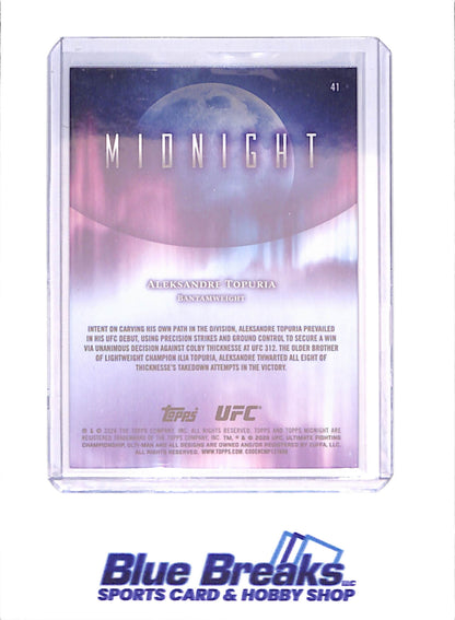 2026 Topps Chrome Midnight - Aleksandre Topuria - RC - Zodiac - UFC - #41 - drop