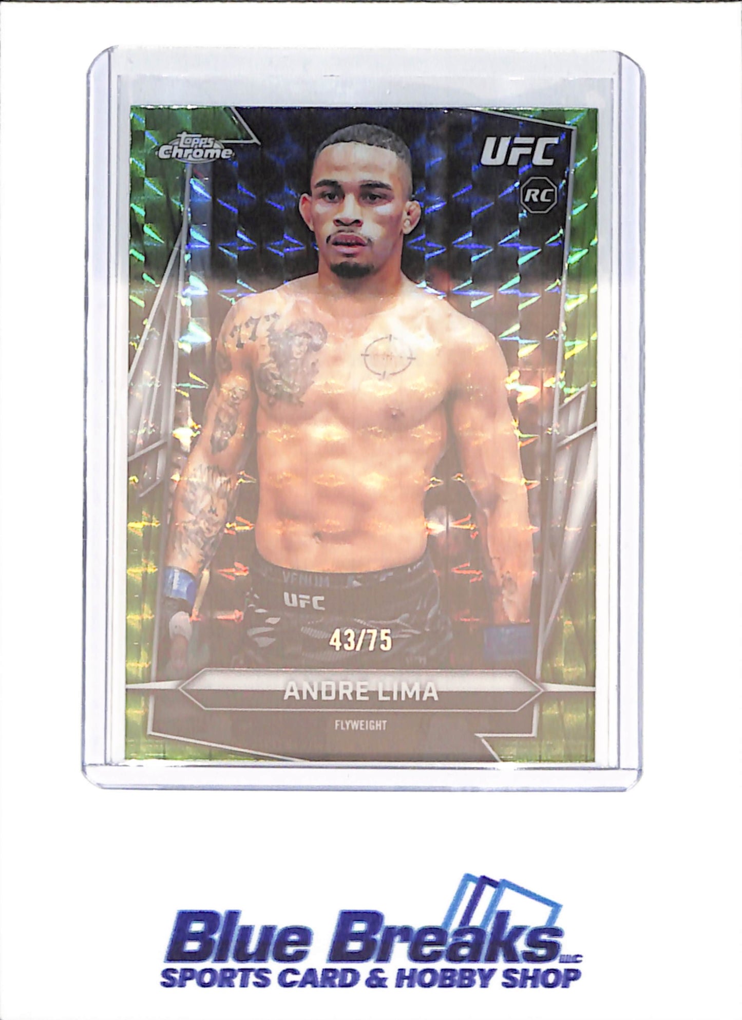 2026 Topps Chrome - Andre Lima - 43/75 - Green Geometric - RC - UFC - #193 - drop