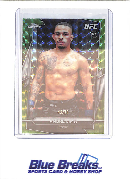 2026 Topps Chrome - Andre Lima - 43/75 - Green Geometric - RC - UFC - #193 - drop