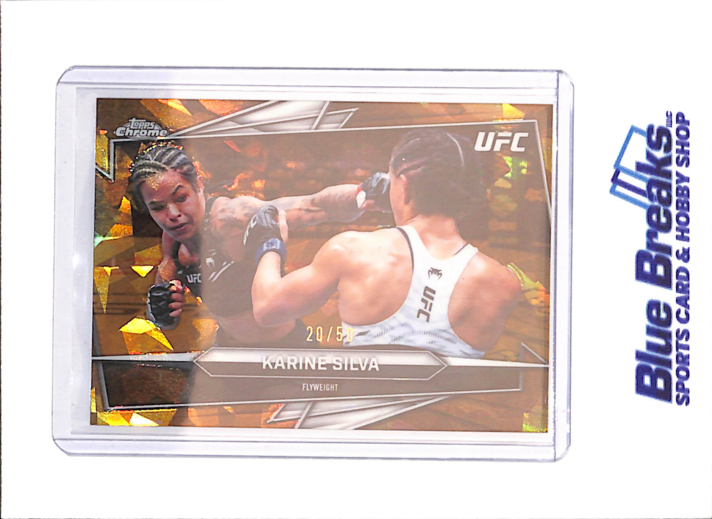 2026 Topps Chrome Sapphire - Karine Silva - 20/50 - UFC - #127 - drop
