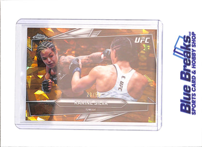 2026 Topps Chrome Sapphire - Karine Silva - 20/50 - UFC - #127 - drop