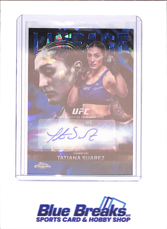 2026 Topps Chrome Sapphire - Tatiana Suarez - Lineage Autograph - UFC - #CCA-TS - drop