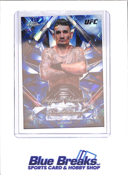 2026 Topps Chrome Sapphire - Max Holloway - Sapphire Selections - UFC - #SS-4 - drop