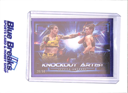 2025 Topps - Jessica Andrade - Knockout Artist - 20/50 - UFC - #KA-12 - drop