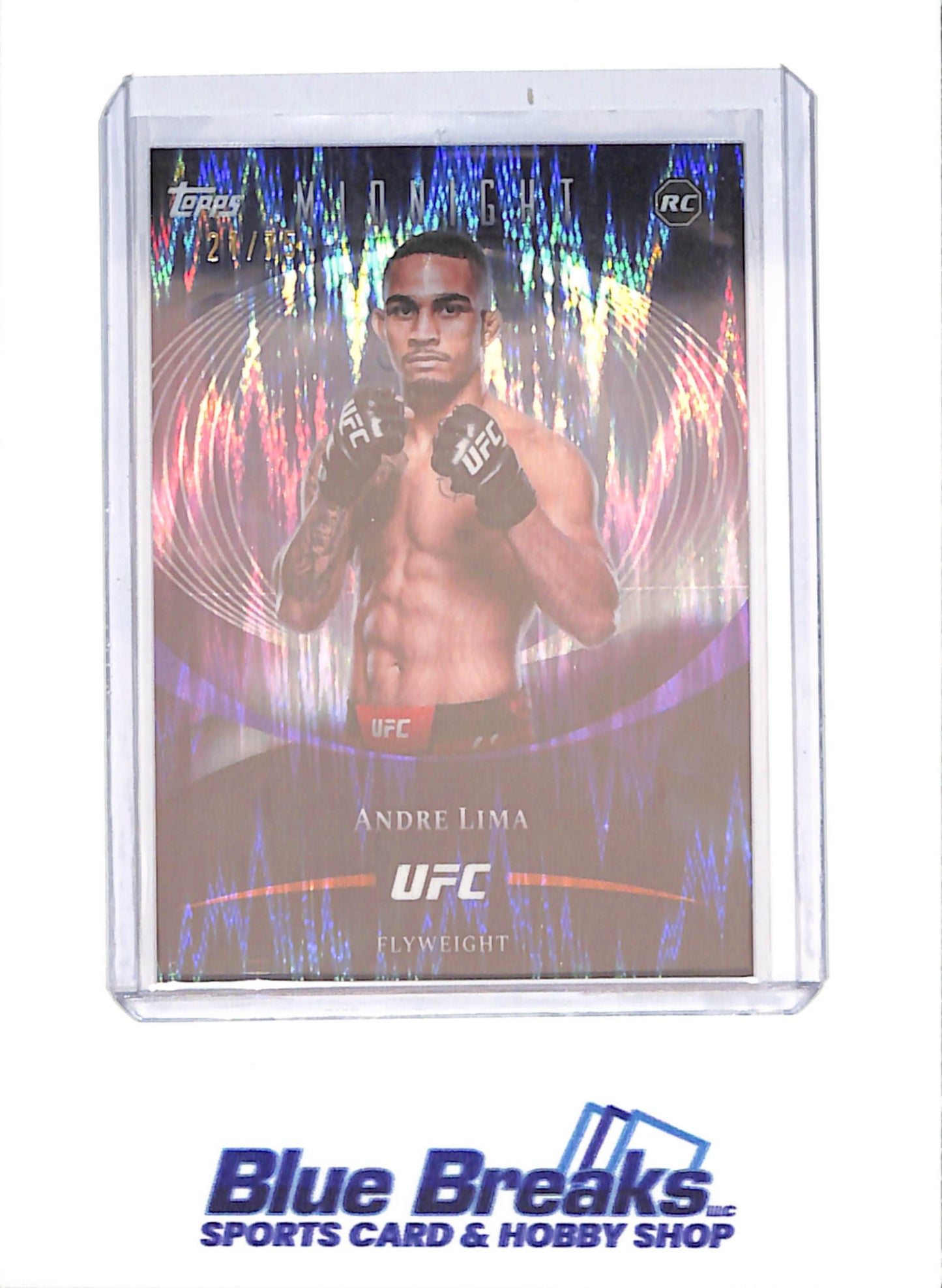 2026 Topps Chrome Midnight - Andre Lima - 21/75 - RC - UFC - #61 - drop