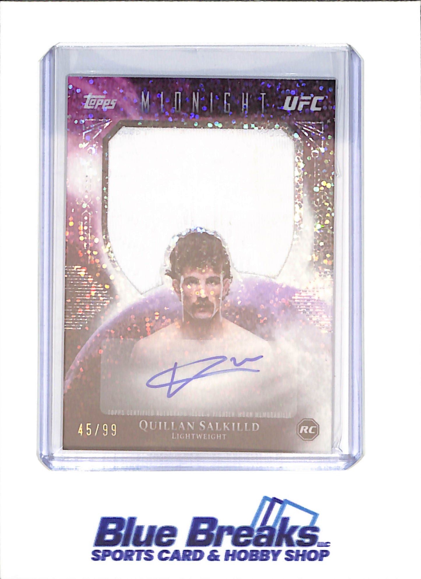 2026 Topps Chrome Midnight - Quillan Salkilld - Rookie Relic Autograph - 45/99 - UFC - #RRA-QS - drop