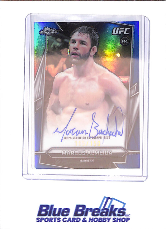 2026 Topps Chrome Sapphire - Marcus Almeida - Blue Autograph - RC - 115/150 - UFC - #BAV-MZ - drop