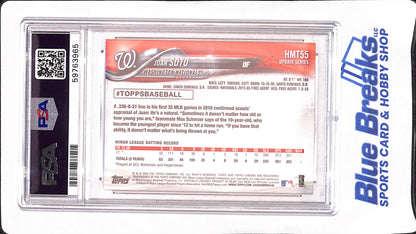 2018 Topps Chrome Update - Juan Soto - Washington Nationals - Baseball - RC - PSA Gem Mint 10 - #HMT55