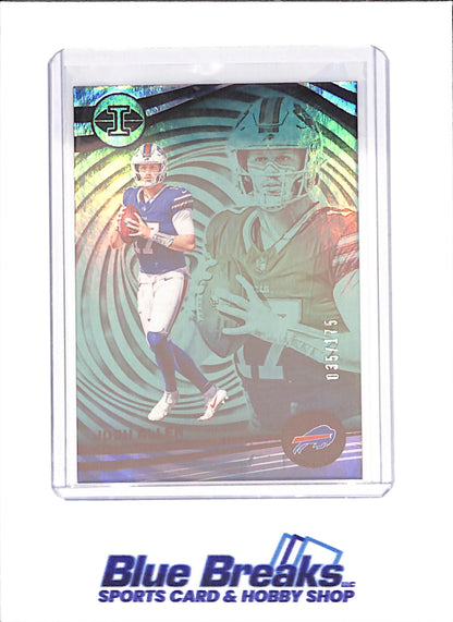 2023 Panini Illusions - Josh Allen - Teal - 35/175 - Buffalo Bills - Football - #11 - drop