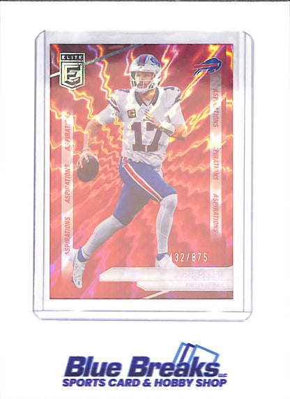 2024 Panini Donruss Elite - Josh Allen - Aspirations - 432/875 - Buffalo Bills - Football - #1 - drop