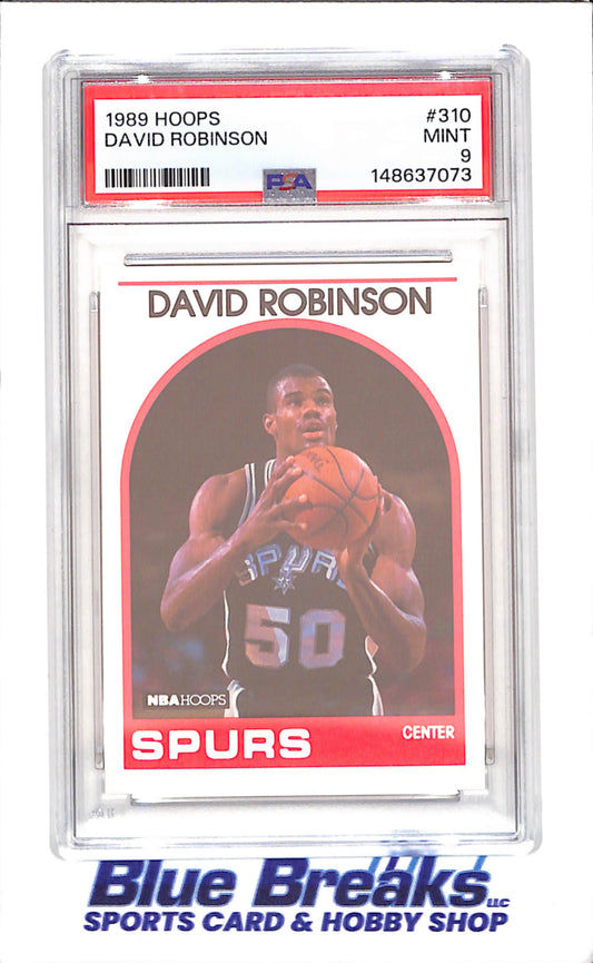 1989 NBA Hoops - David Robinson - PSA 9 - San Antonio Spurs - Basketball - #310 - drop