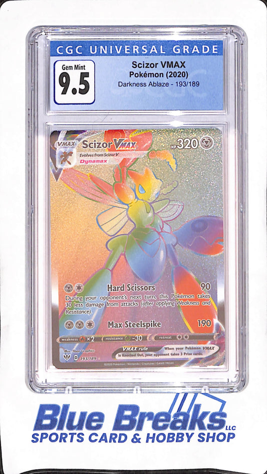 2020 Pokemon - Scizor VMax - Darkness Ablaze - CGC Gem Mint 9.5 - #193/189