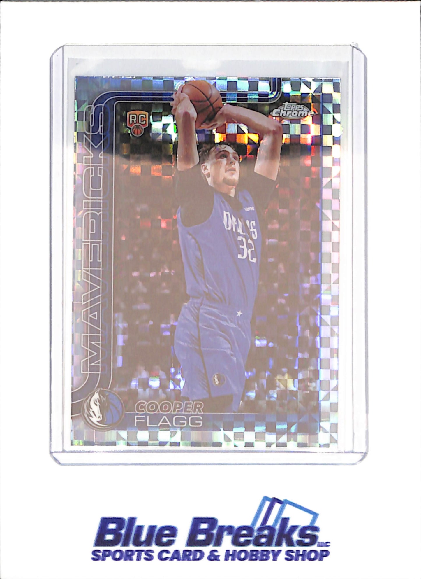 2025 Topps Chrome - Cooper Flagg - Xfractor - RC - Dallas Mavericks - Basketball - #251 - drop