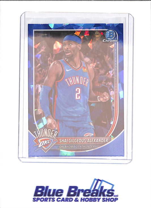 2025 Bowman Chrome Sapphire - Shai Gilgeous-Alexander - Oklahoma Thunder - Basketball - #BCV-106 - drop