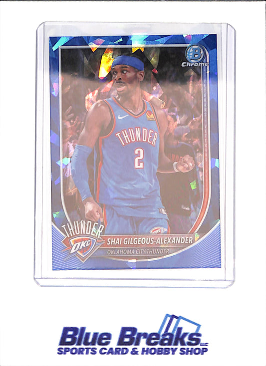 2025 Bowman Chrome Sapphire - Shai Gilgeous-Alexander - Oklahoma Thunder - Basketball - #BCV-106 - drop