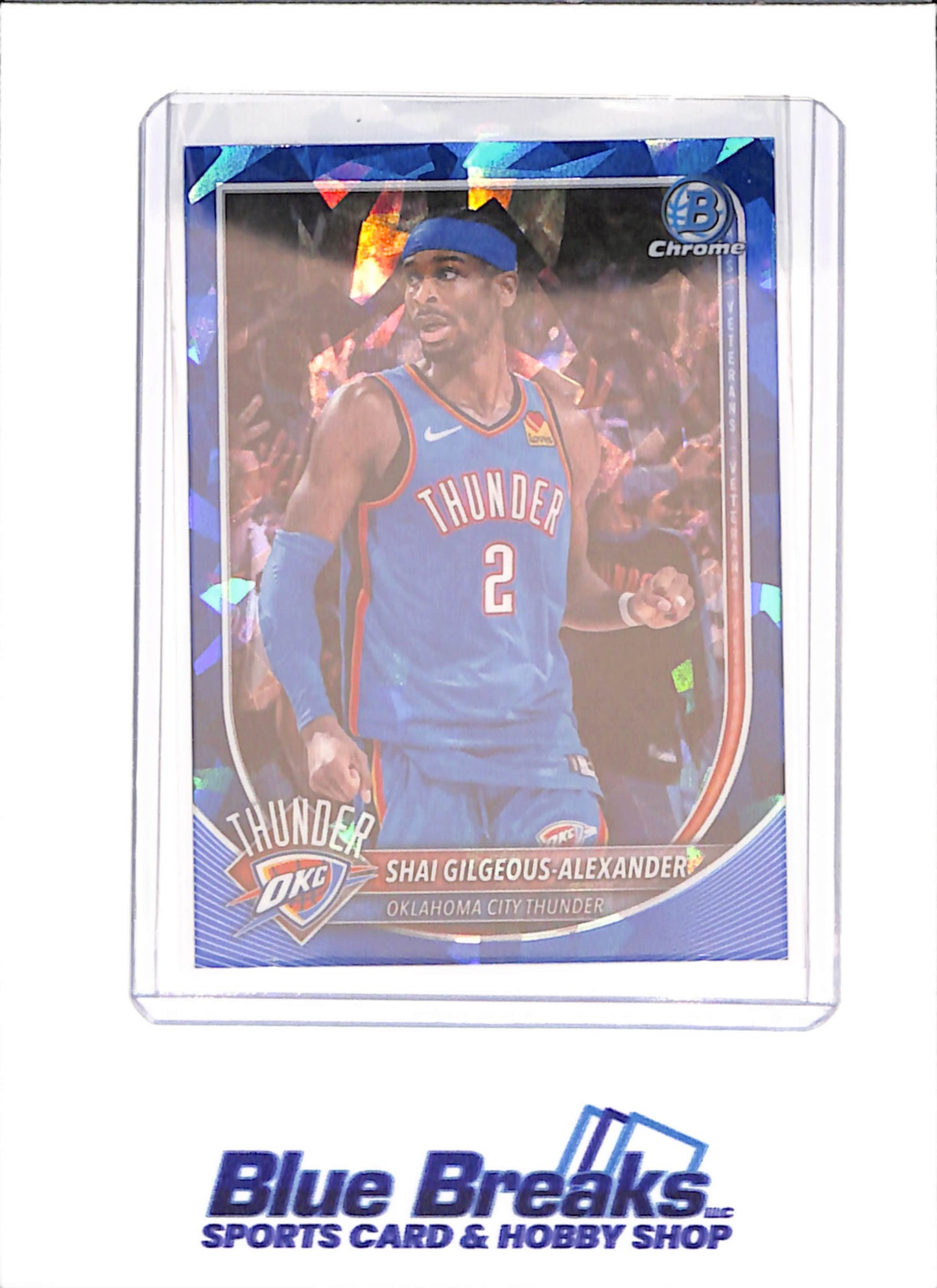 2025 Bowman Chrome Sapphire - Shai Gilgeous-Alexander - Oklahoma Thunder - Basketball - #BCV-106 - drop