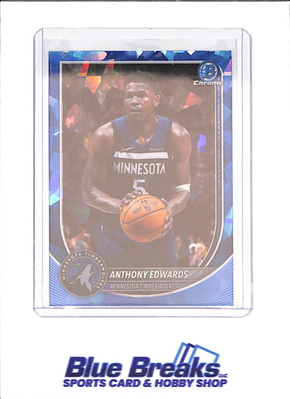 2025 Bowman Chrome Sapphire - Anthony Edwards - Minnesota Timberwolves - Basketball - #BCV-103 - drop