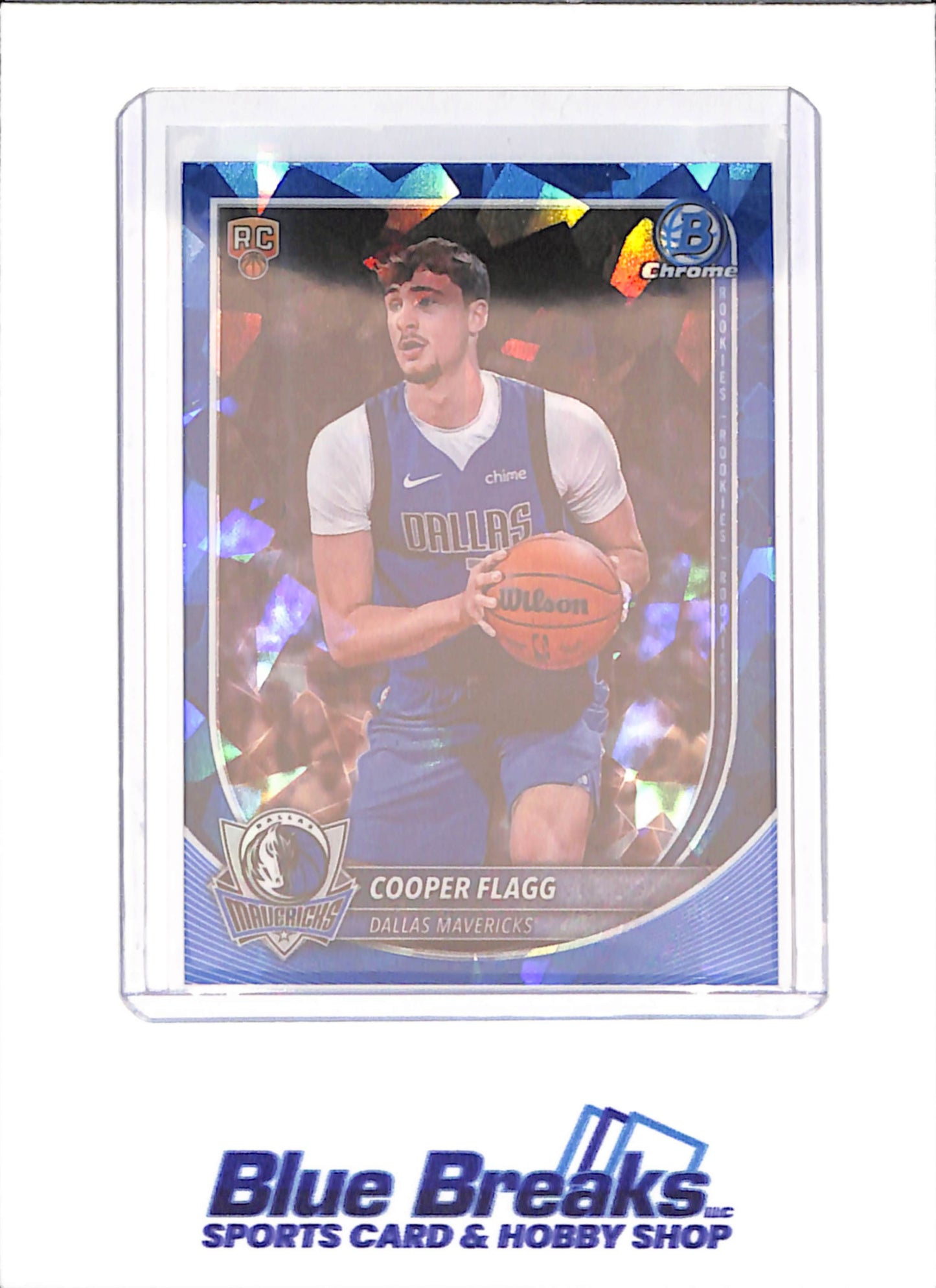 2025 Bowman Chrome Sapphire - Cooper Flagg - RC - Dallas Mavericks - Basketball - #BCV-1 - drop