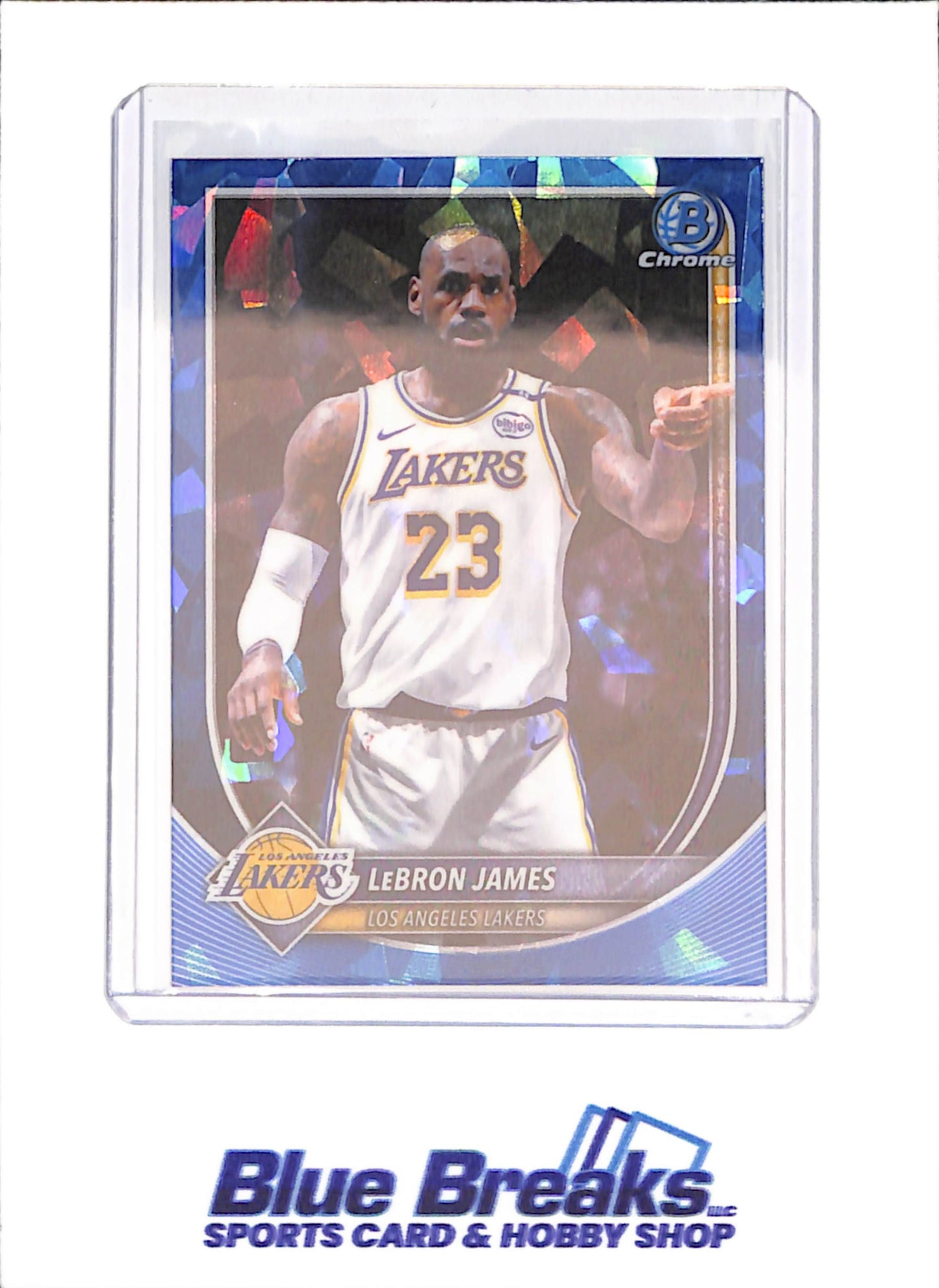 2025 Bowman Chrome Sapphire - Lebron James - Los Angeles Lakers - Basketball - #BCV-121 - drop