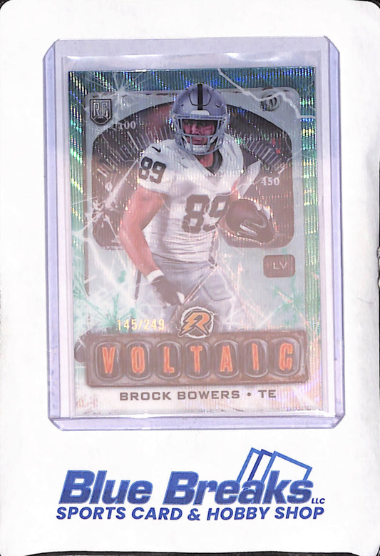 2024 Topps Resurgence - Brock Bowers - RC - Voltaic - 145/279 - Las Vegas Raiders - Football - #V-7