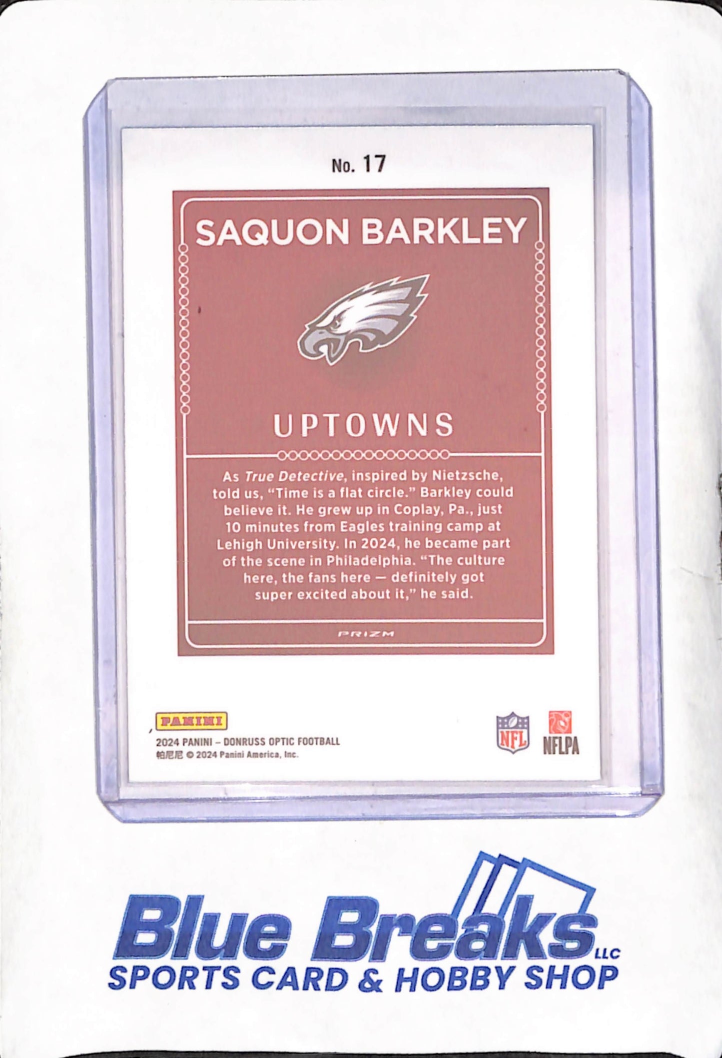 2024 Panini Donruss Optic - Saquon Barkley - Uptowns - Philadelphia Eagles - Football - #17
