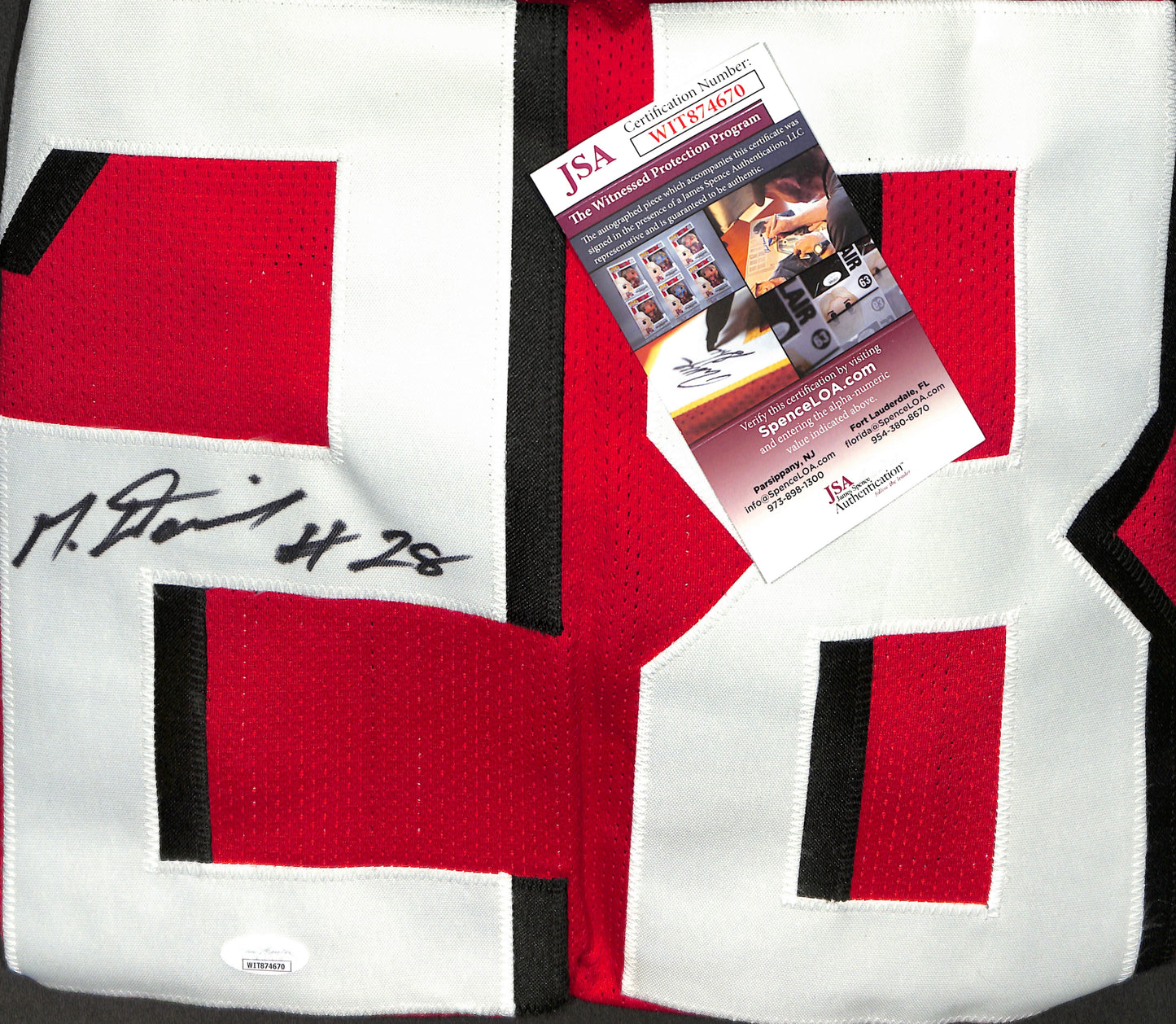 Autographed Jersey - Mike Davis - Atlanta Falcons - JSA Cert