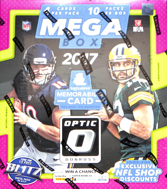 2017 Donruss Optic Football Mega Box - Sealed Wax