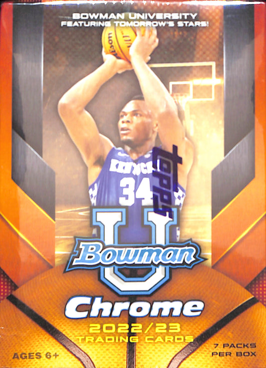 2022-23 Bowman University Chrome Basketball Blaster - Sealed Wax